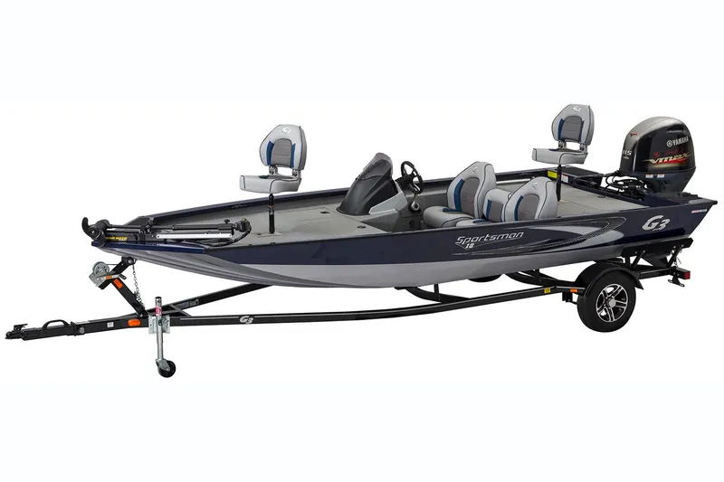 Slide: The Image of Manufacturer Provided Image: 2018 G3 Sportsman 18 fishing boat with trailer and outboard motor. - 8