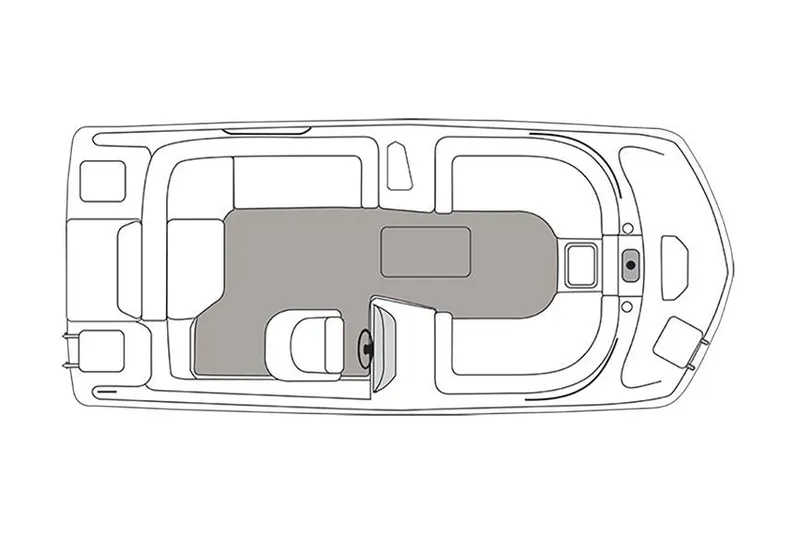 Slide: The Image of Manufacturer Provided Image: Top view layout of 2020 Hurricane SunDeck Sport 188 IO boat. - 19