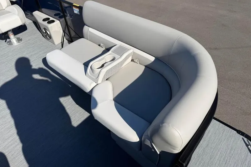 Slide: The Image of Luxurious seating on 2027 Godfrey EX 2286 SFLX pontoon boat with cup holders. - 7