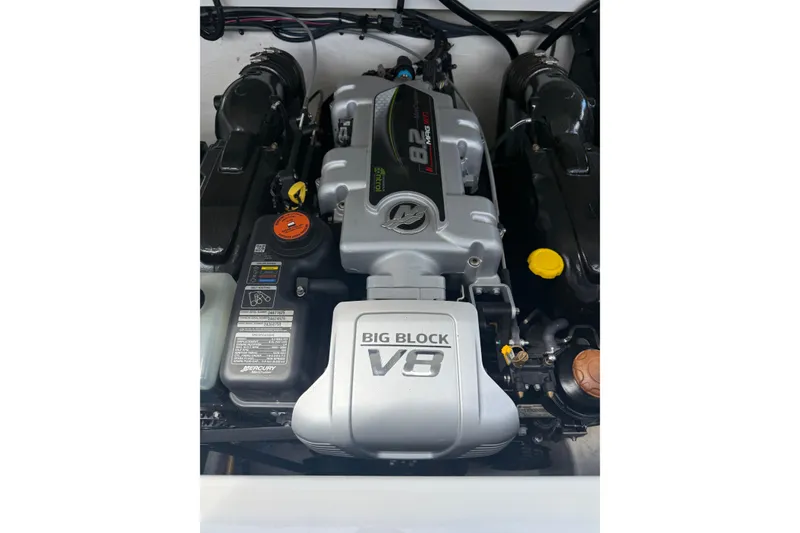 Slide: The Image of Engine of 2020 Monterey 298SS Super Sport, featuring a powerful Big Block V8. - 11