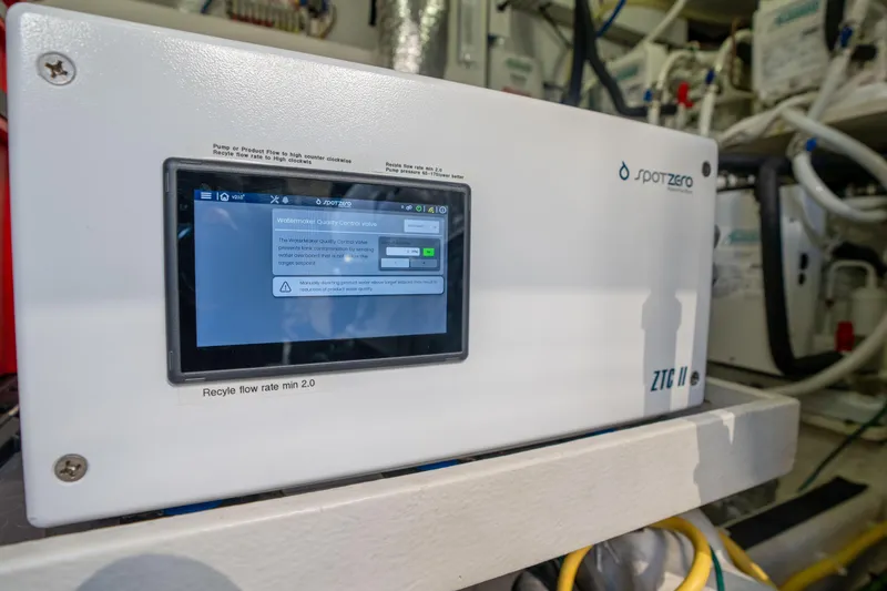 Slide: The Image of Watermaker control panel on 2016 Sabre 48 Salon Express yacht. - 51