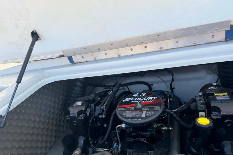 Slide: The Image of Engine compartment of a 2006 Tahoe Q6 Sport with 4.3L Mercury MerCruiser engine. - 4