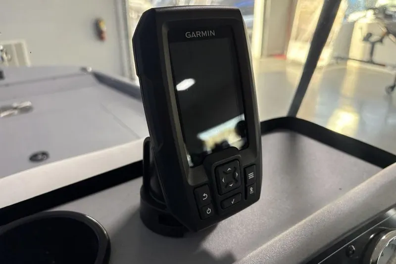 Slide: The Image of Garmin device on 2026 Tracker Bass Tracker Classic CC boat dashboard. - 8