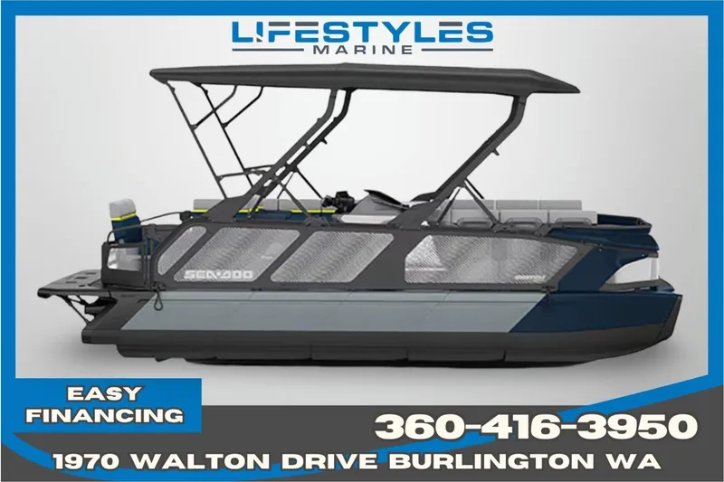 The Image of 2026 Sea-Doo Switch Cruise Limited 21 pontoon boat, available at Lifestyles Marine, Burlington WA. - 0