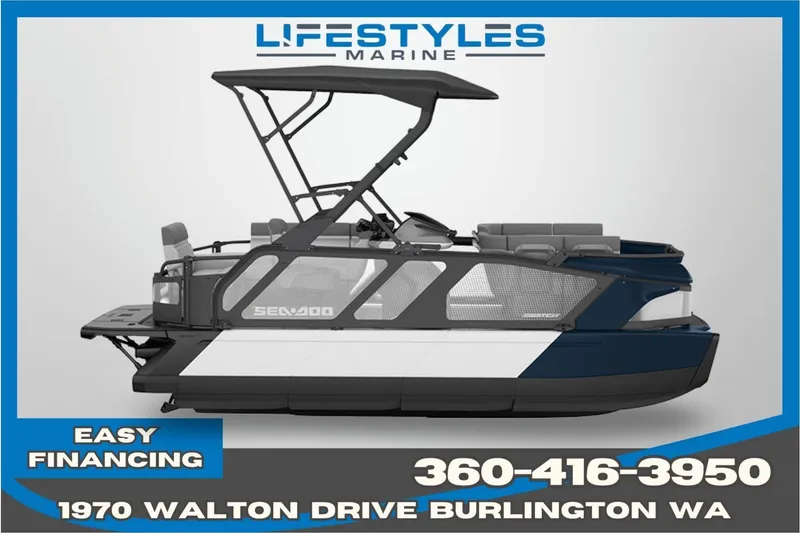 The Image of 2026 Sea-Doo Switch Cruise 18 pontoon boat, available at Lifestyles Marine, Burlington WA. - 0