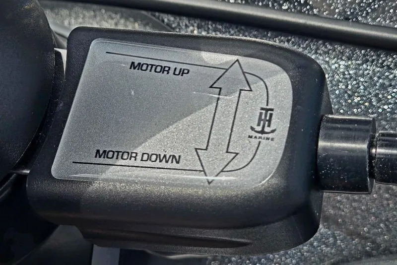 Slide: The Image of Close-up of Phoenix 721 ZXL 2027 motor control panel with "Motor Up" and "Motor Down" labels. - 48