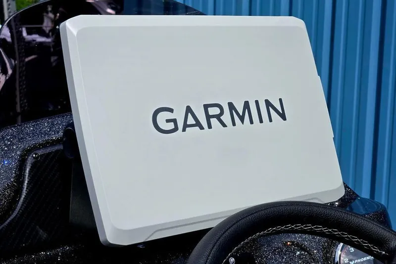 Slide: The Image of Garmin device on 2027 Phoenix 721 ZXL dashboard, featuring sleek design and advanced technology. - 41