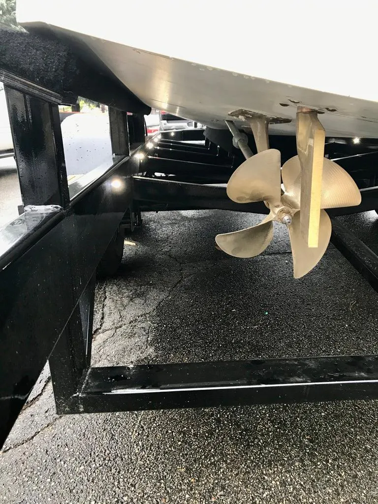Slide: The Image of Propeller of 2020 Custom Windlea Runabout boat on trailer. - 29