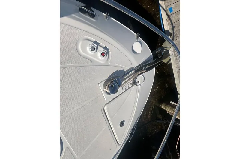 Slide: The Image of Bow of 2010 Sea Ray Sundancer 260 with anchor and deck details. - 21