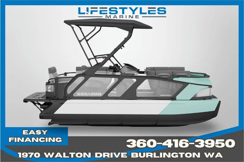 The Image of 2026 Sea-Doo Switch Cruise 18 pontoon boat, available at Lifestyles Marine, Burlington WA. - 1
