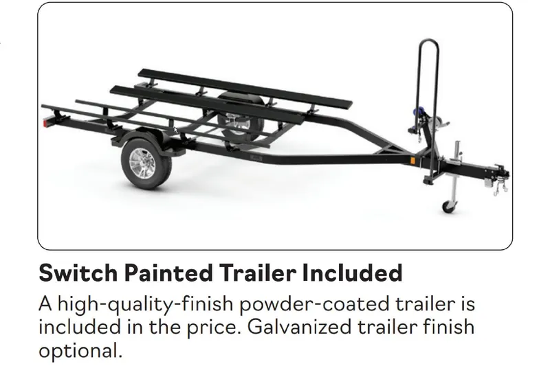 Slide: The Image of 2026 Sea-Doo Switch Cruise 21 trailer, powder-coated, high-quality finish included. Galvanized option available. - 10
