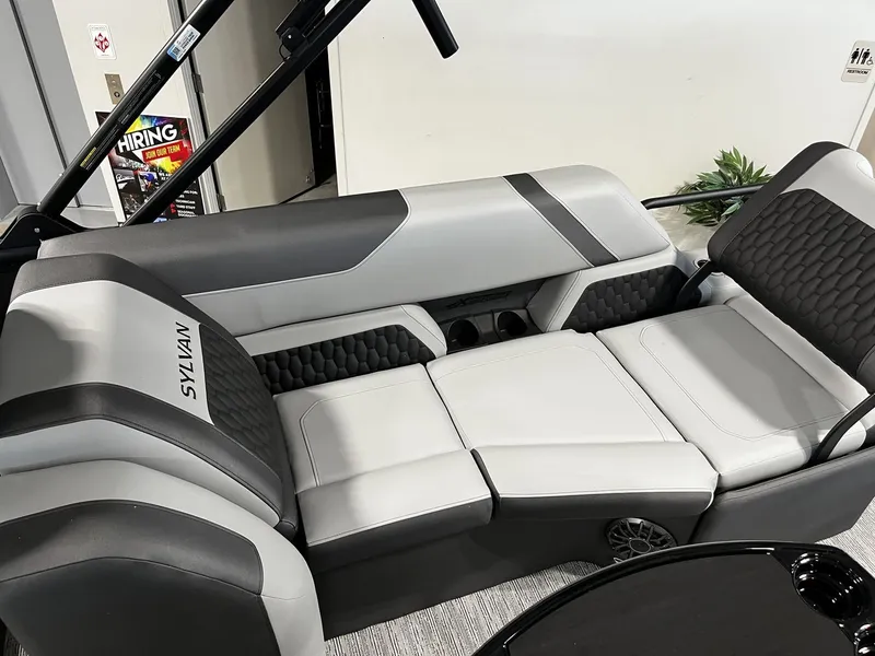 Slide: The Image of Sylvan X3 SLZ 2027: Luxurious gray and black upholstery with a modern design. - 16