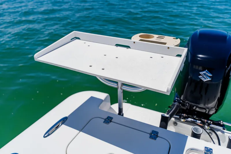 Slide: The Image of 2016 Andros 32 Offshore boat with Suzuki outboard motor and fishing station. - 80