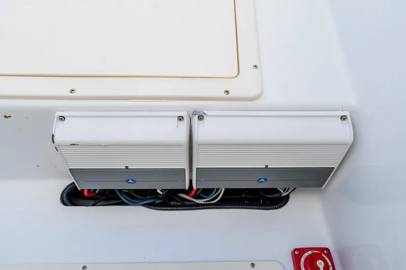 Slide: The Image of 2016 Andros 32 Offshore boat electrical components and wiring detail. - 44