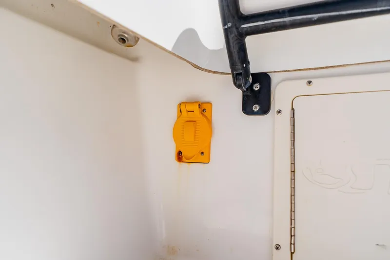 Slide: The Image of Yellow outlet on 2016 Andros 32 Offshore boat interior. - 91