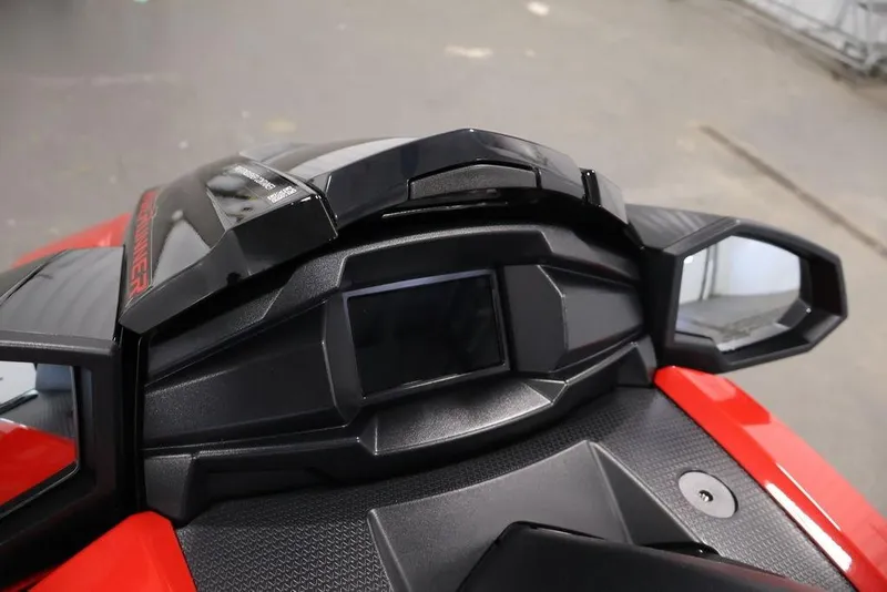 Slide: The Image of 2026 Yamaha WaveRunner VX Deluxe dashboard with mirrors and display screen. - 6