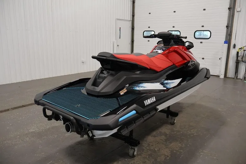 Slide: The Image of 2026 Yamaha WaveRunner VX Deluxe in a showroom, showcasing sleek design and vibrant colors. - 9