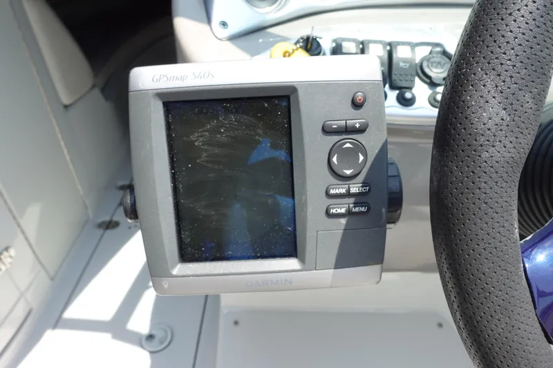 Slide: The Image of Garmin GPSmap 540s on 2004 Crownline 240 EX boat dashboard. - 5