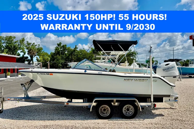 The Image of 2016 Key West 203 DFS boat with 2025 Suzuki 150HP engine, 55 hours, warranty until 9/2030. - 0