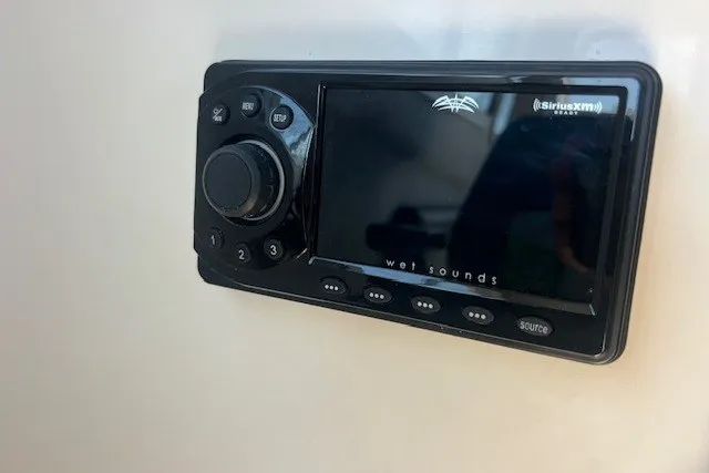 Slide: The Image of Wet Sounds audio system on 2023 Defiance Guadalupe 290 EX boat. - 15