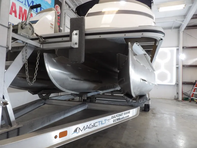 Slide: The Image of A 2022 SilverWave 2410 RLP SW3 on a trailer inside a warehouse. - 3