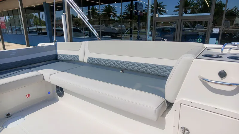 Slide: The Image of Starcraft SVX 211 OB 2027: Spacious seating with cushioned upholstery and modern design. - 8