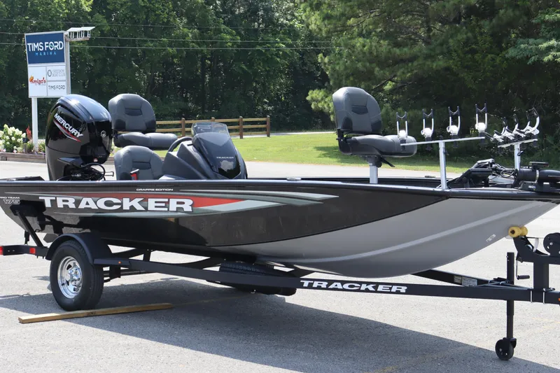 Slide: The Image of 2026 Tracker Pro Team 175 Crappie Edition boat at Tims Ford Marina. - 5