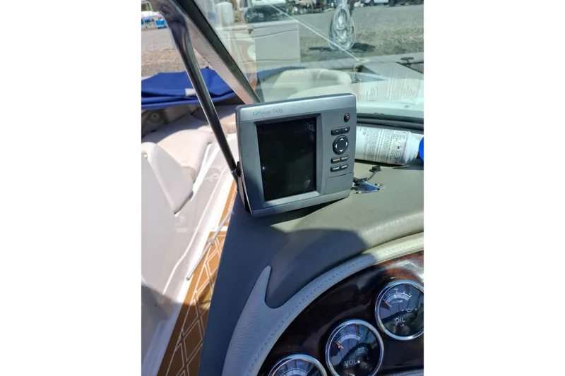 Slide: The Image of Dashboard of 2013 Crownline Eclipse E6 with GPS and gauges. - 3