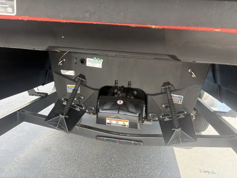 Slide: The Image of Close-up of the rear of a 2023 Sea-Doo Switch Cruise 21, showing the trailer hitch. - 23