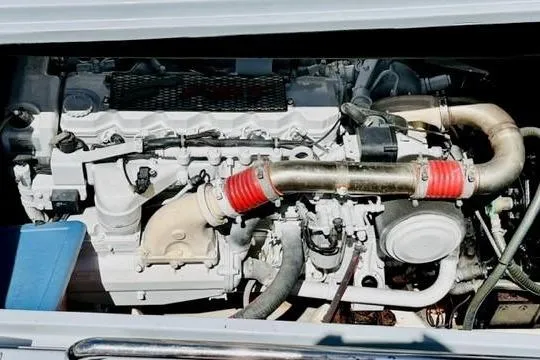 Slide: The Image of Engine of 2018 Canard Yachts eMotion HYBRID, showcasing hybrid technology components. - 35