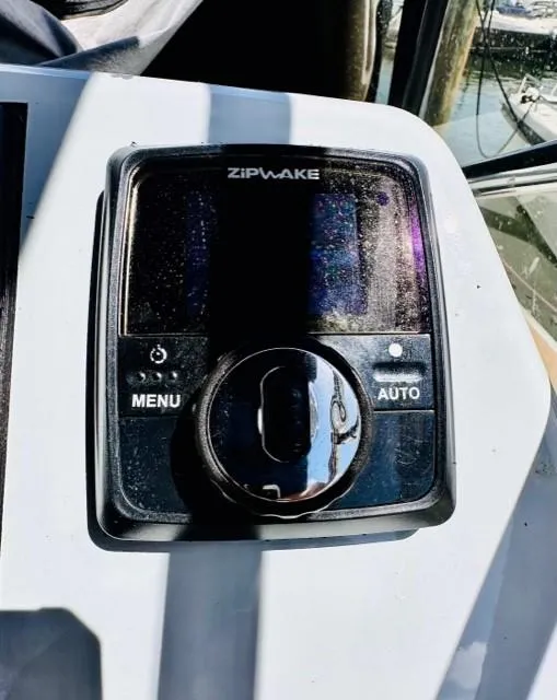 Slide: The Image of Control panel of a 2018 Canard Yachts eMotion HYBRID with Zipwake system. - 15
