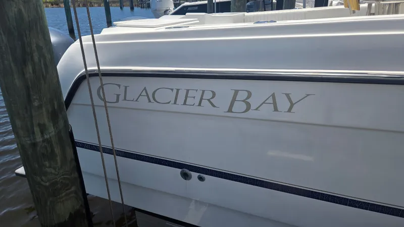 Slide: The Image of 2001 Glacier Bay Canyon Runner 2260 docked at a pier. - 18
