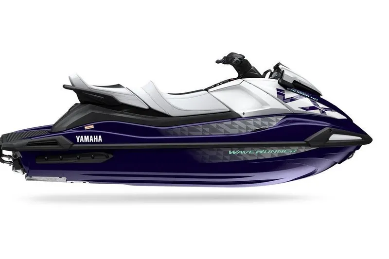 The Image of A 2026 Yamaha WaveRunner VX Cruiser HO in dark blue and silver. - 0