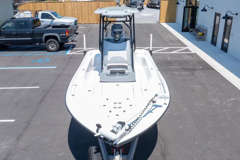 Slide: The Image of 2020 Turner Boatworks 2500 VS in parking lot, showcasing sleek design and modern features. - 26