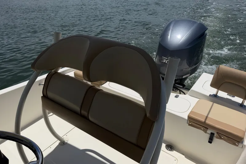 Slide: The Image of 2012 Scout 251 XS boat with Yamaha 300 engine on water. - 25