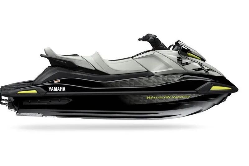 The Image of 2026 Yamaha WaveRunner VX Cruiser HO, sleek design, black and gray color scheme. - 0