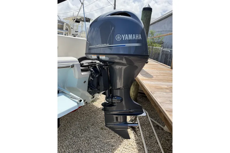 Slide: The Image of 2026 Key West 179 FS boat with Yamaha four-stroke outboard motor. - 8