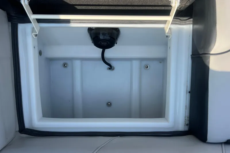 Slide: The Image of Open storage compartment in 2022 Viaggio Lago V-U 22 boat. - 39