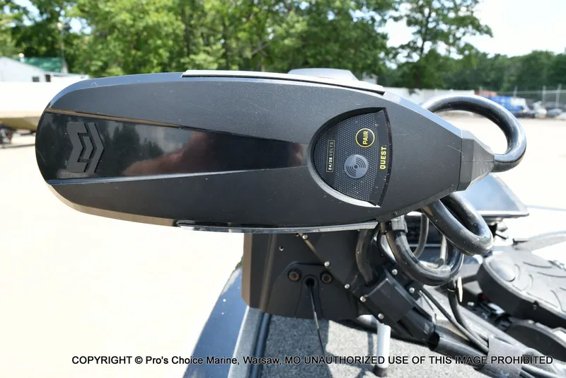 Slide: The Image of Close-up of a boat steering system with electronic controls. - 6