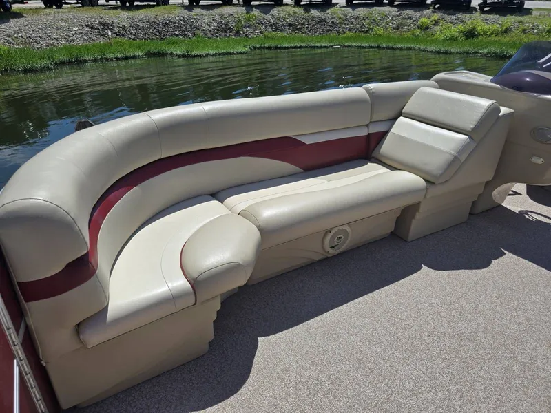 Slide: The Image of 2016 Misty Harbor 245CR with beige and red seating area. - 5