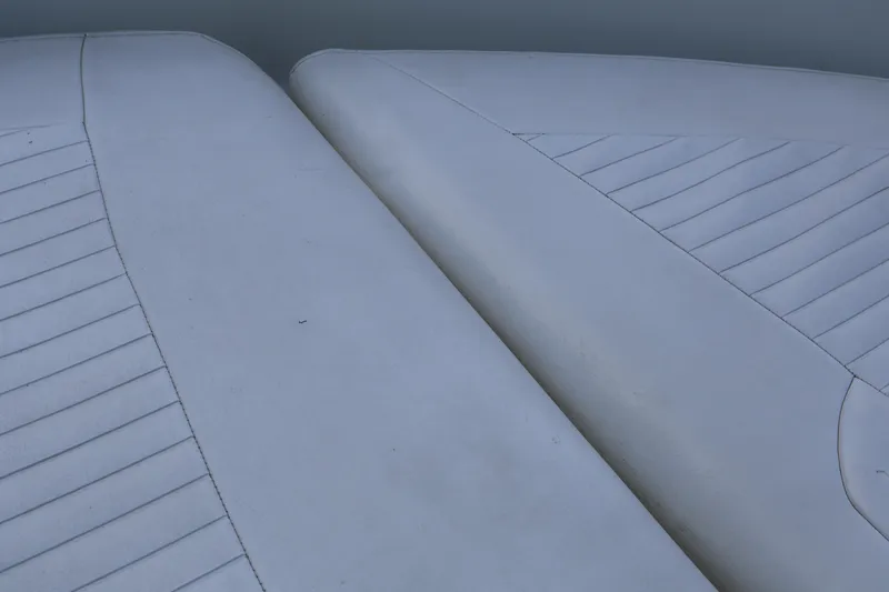 Slide: The Image of Close-up of 2007 Boston Whaler 180 Dauntless boat seating upholstery. - 61