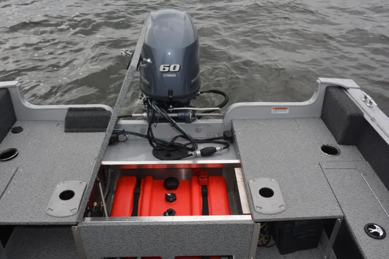 Slide: The Image of Manufacturer Provided Image: 2022 Starcraft Stealth 166 SC boat with Yamaha 60 outboard motor. - 12
