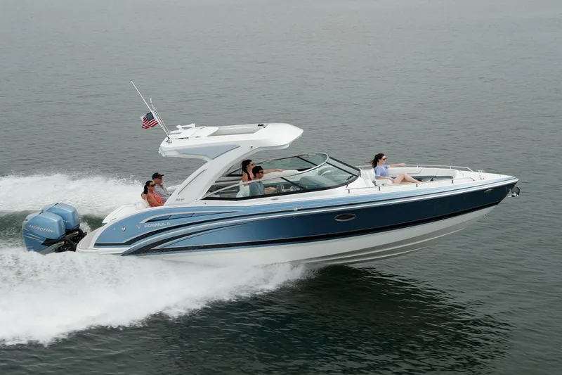 The Image of Manufacturer Provided Image: 2021 Formula 310 Bowrider OB cruising on water with passengers. - 0