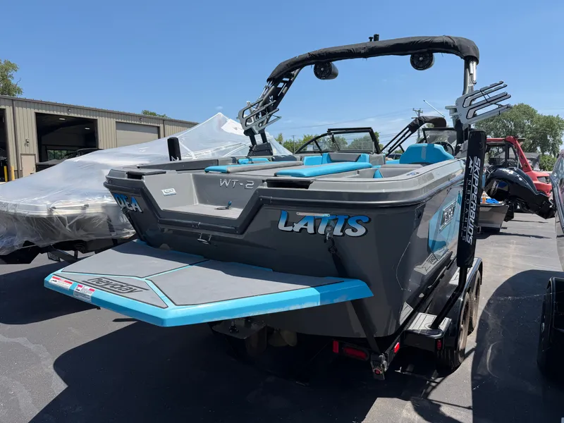 Slide: The Image of Rear view of a 2021 Heyday WT-2DC boat on a trailer. - 4
