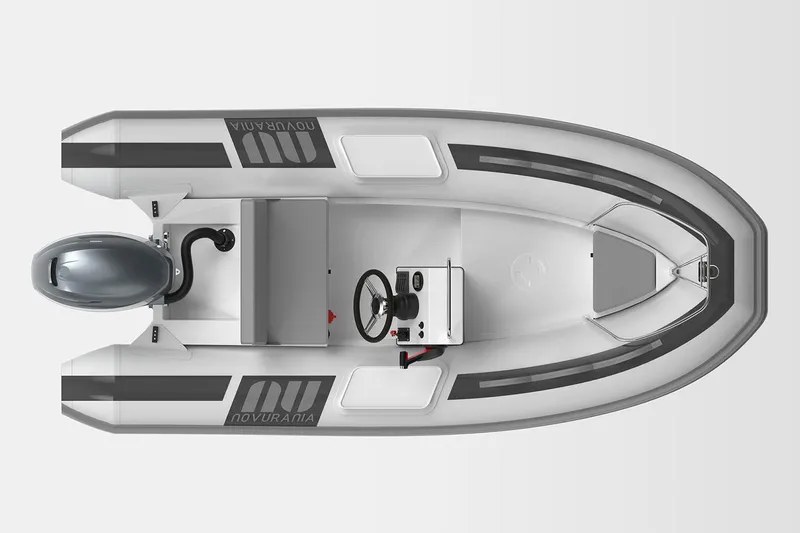 Slide: The Image of Manufacturer Provided Image: Novurania DL 335 boat 2026, top view, modern design. - 5
