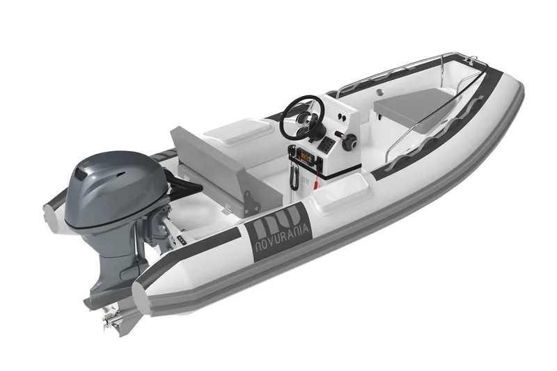 Slide: The Image of Manufacturer Provided Image: Novurania DL 360 boat 2026, modern design, outboard motor. - 0