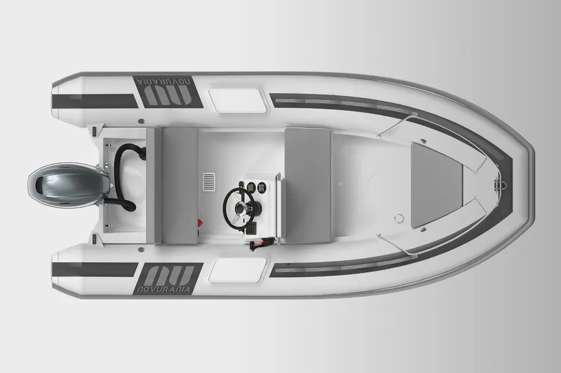 Slide: The Image of Manufacturer Provided Image: Aerial view of Novurania DL 400 boat, 2026 model. - 5