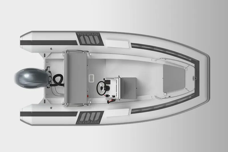 Slide: The Image of Manufacturer Provided Image: Top view of a Novurania DL 460 boat, model year 2026. - 3