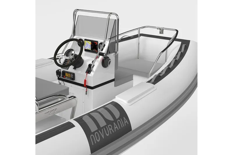 Slide: The Image of Manufacturer Provided Image: Novurania DL 460 inflatable boat, 2026 model, interior view. - 1