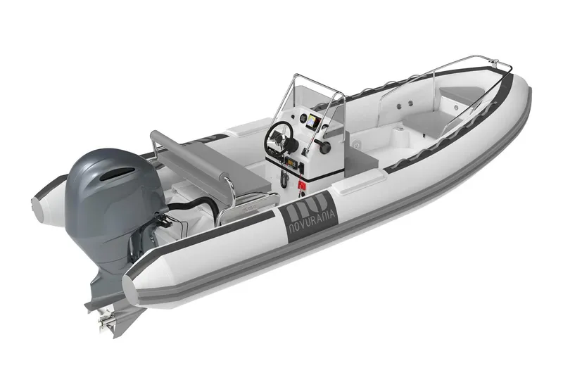 Slide: The Image of Manufacturer Provided Image: Novurania DL 550 boat 2026 with outboard motor. - 1